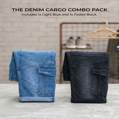 𝐷𝑒𝑛𝑖𝑚 𝐶𝑎𝑟𝑔𝑜 𝑃𝑎𝑛𝑡𝑠 sky blue & black